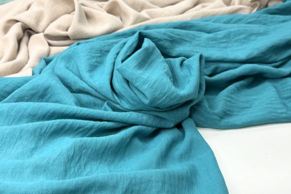 Плательная ткань Аделина жатка Изумруд